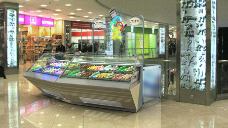 Привязка киоска мороженного  «Mr. TUTTI» в торговом центре «Европейский»